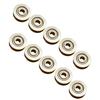10PCS V623ZZ Sliding Rollers Bearing Groove Round Bottom Track Pulley Bearing for Carbon Steel Equipment Parts