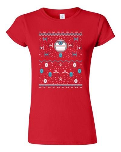 Junior Star Ship Ugly Christmas Comic Space TV Movie Parody Funny DT T-Shirt Tee Unisex T-Shirt L