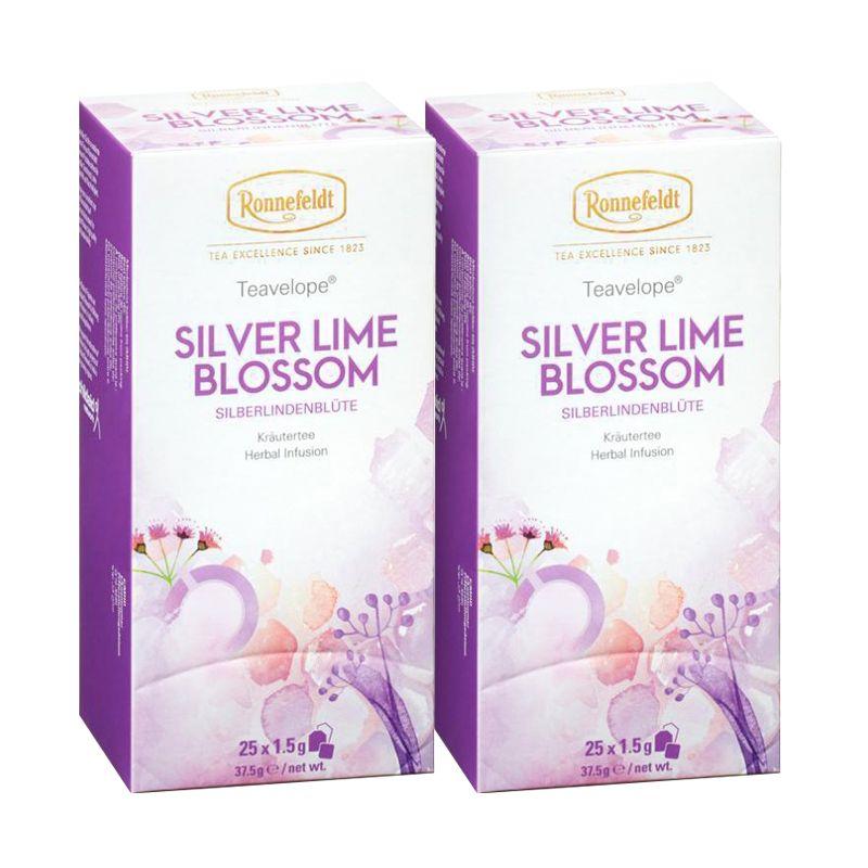 Ronnefeldt Silver Lime Blossom Herbal Tea 25 Tea Bags x 2 Packs