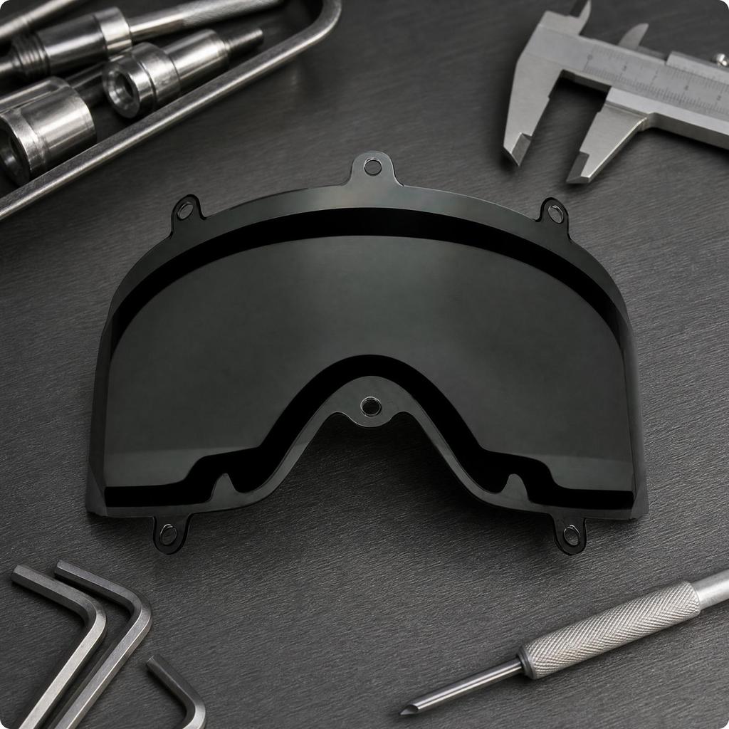 Curved Downhill Eyewear Replacement Lens Easy to Replace Ski