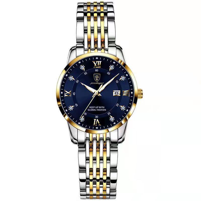 POEDAGAR Casual Wrist Watch For Women Luxury Waterproof Luminous Date Ladies Watch Stainless Steel Quartz Watch reloj