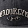 Washed Vintage Baseball Cap Retro Letter Embroidered Denim Casual Curved Brim Sun Hat