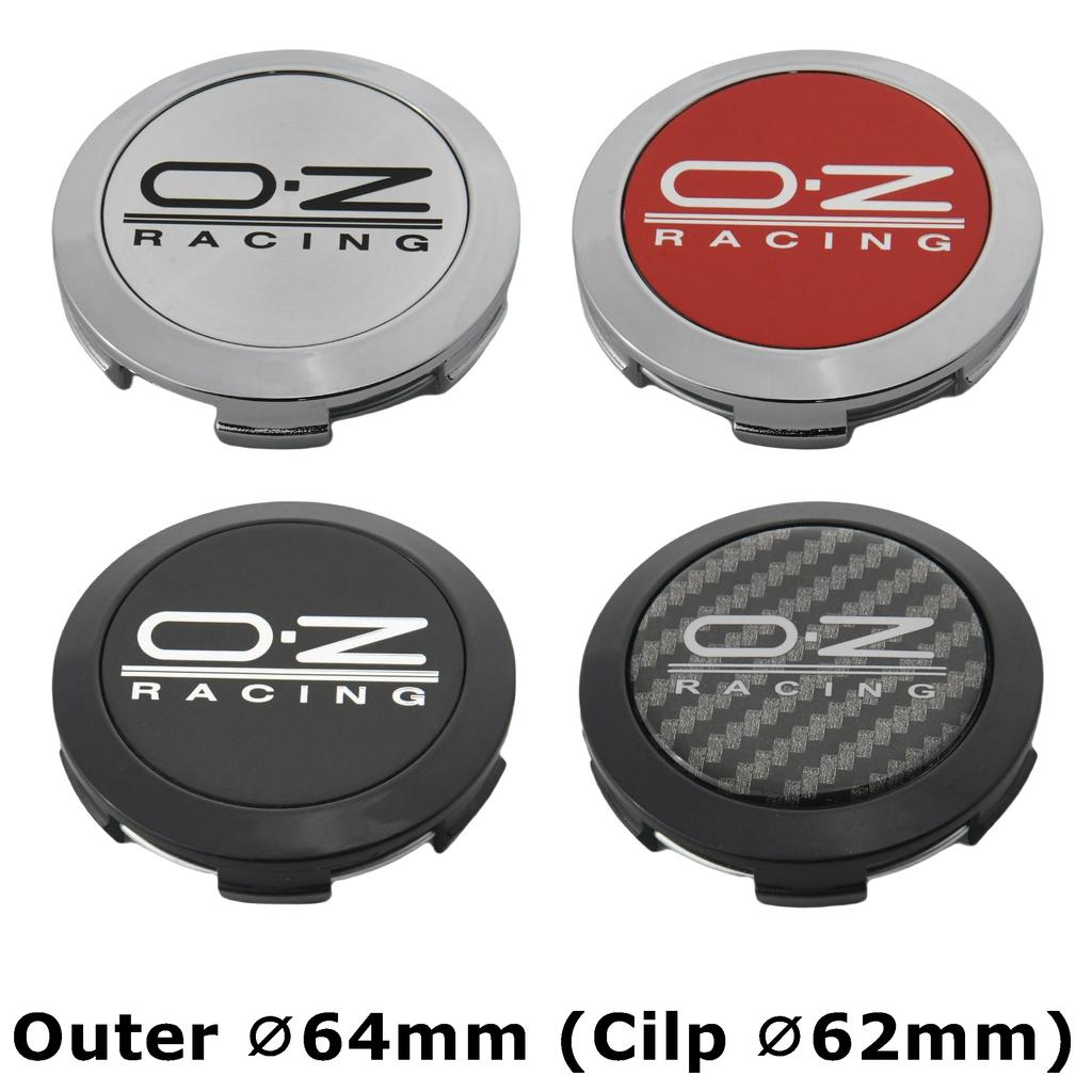 1Set/4PCS 64MM OD / 62MM ID Cap For Rims OZ Logo Wheel Center Cap Sport Car Wheel Cover Hub caps