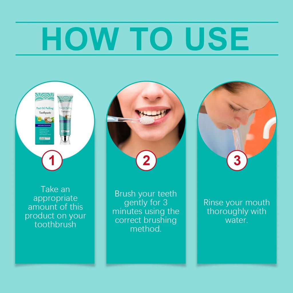 Coconut Oil Teeth W-hitening Toothpaste Repair Cavitie Reduce Yellowing Deep Clean Remove Plaque Stains Gum Treatment Toothpaste