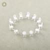 8/10Pcs 1:75 Scale Dinning Miniature Chair Model Mini Dollhouse Furniture Decor