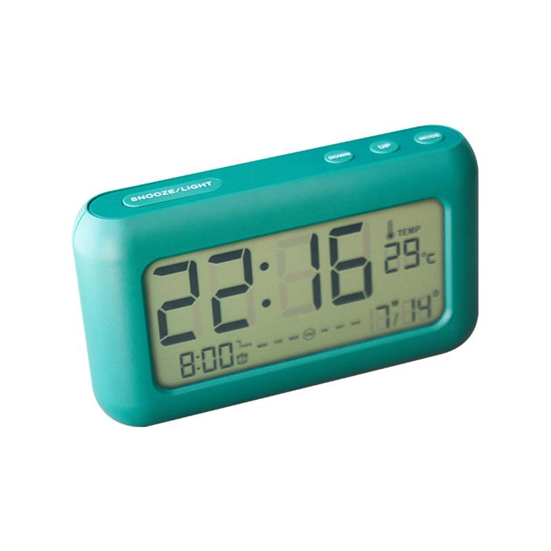 New Large Screen Simple Charging Alarm Clock Bedroom Bedside Electronic Clock Multi Function Clock Rechargeable