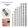 5/8Pcs Industrial Wall Masonry Drill Kit Grade Masonry Drill Bit For Electric Drill Carbide Tip For Brick Concrete Tile DIY Use