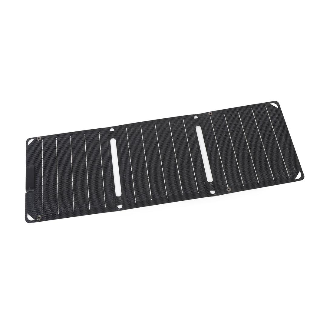 30W Solar Panel 3 Fold Monocrystalline 2 TYPE-C Port Portable Outdoor Solar Panel Charger for Laptops Tablets Phones