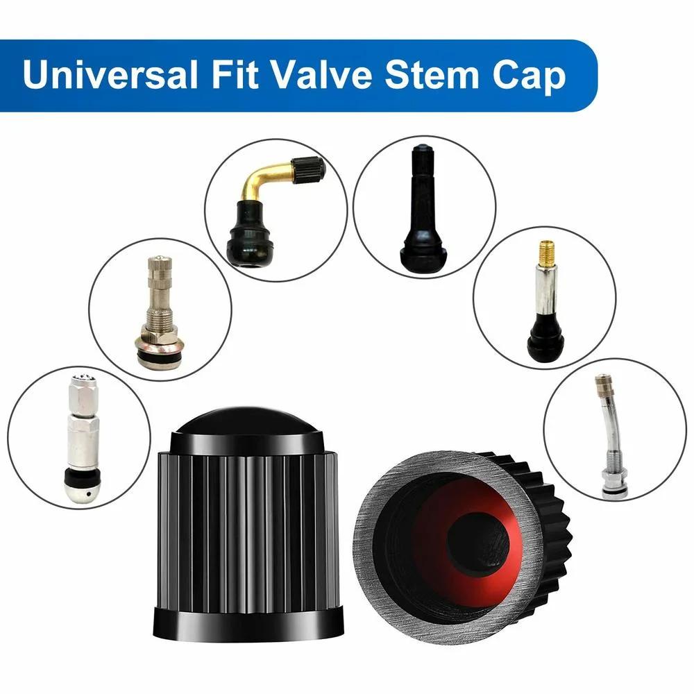 Car Tire Valve Stem Caps Plastic Tyre Valve Dust Caps Universal Wheel Stem Covers for Auto Bicycle Bike Motorcycle Car Accessory Stem Caps1