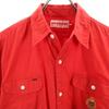 mikihouse Long sleeve shirt M Red Made in Japan logo Men's Used