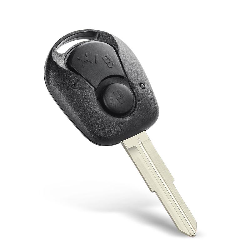 KEYYOU 2 Buttons For SsangYong Actyon Kyron Rexton Replacement Key Case Blank Shell Fob Uncut Blade Replacement Cover