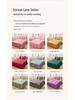 Solid Color Princess Style Brushed Bed Skirt with Dustproof Full Wrap