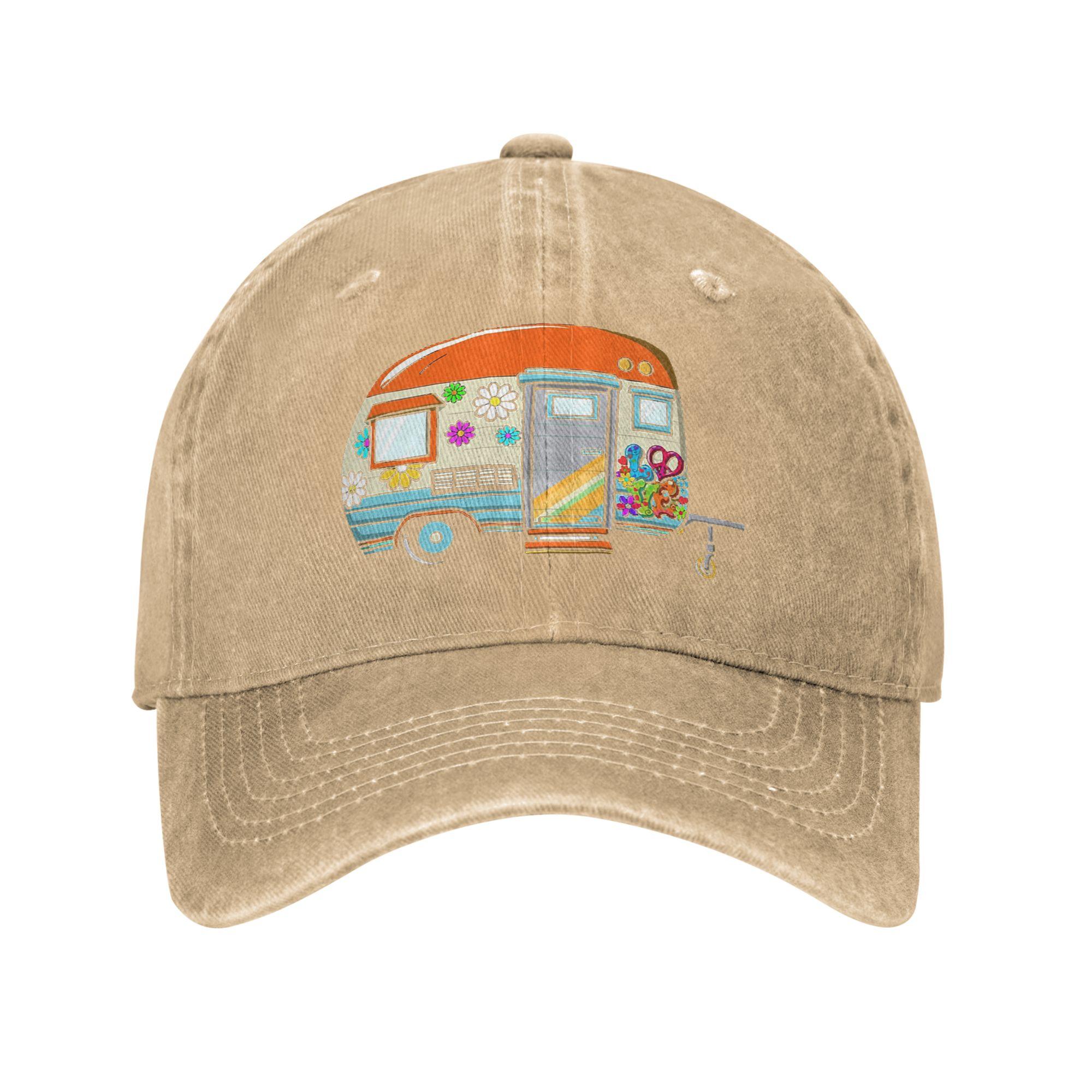 

Eriba1 Washed Denim Cap Casual Baseball Caps Adjustable Hat Summer Unisex Baseball Hats One Size