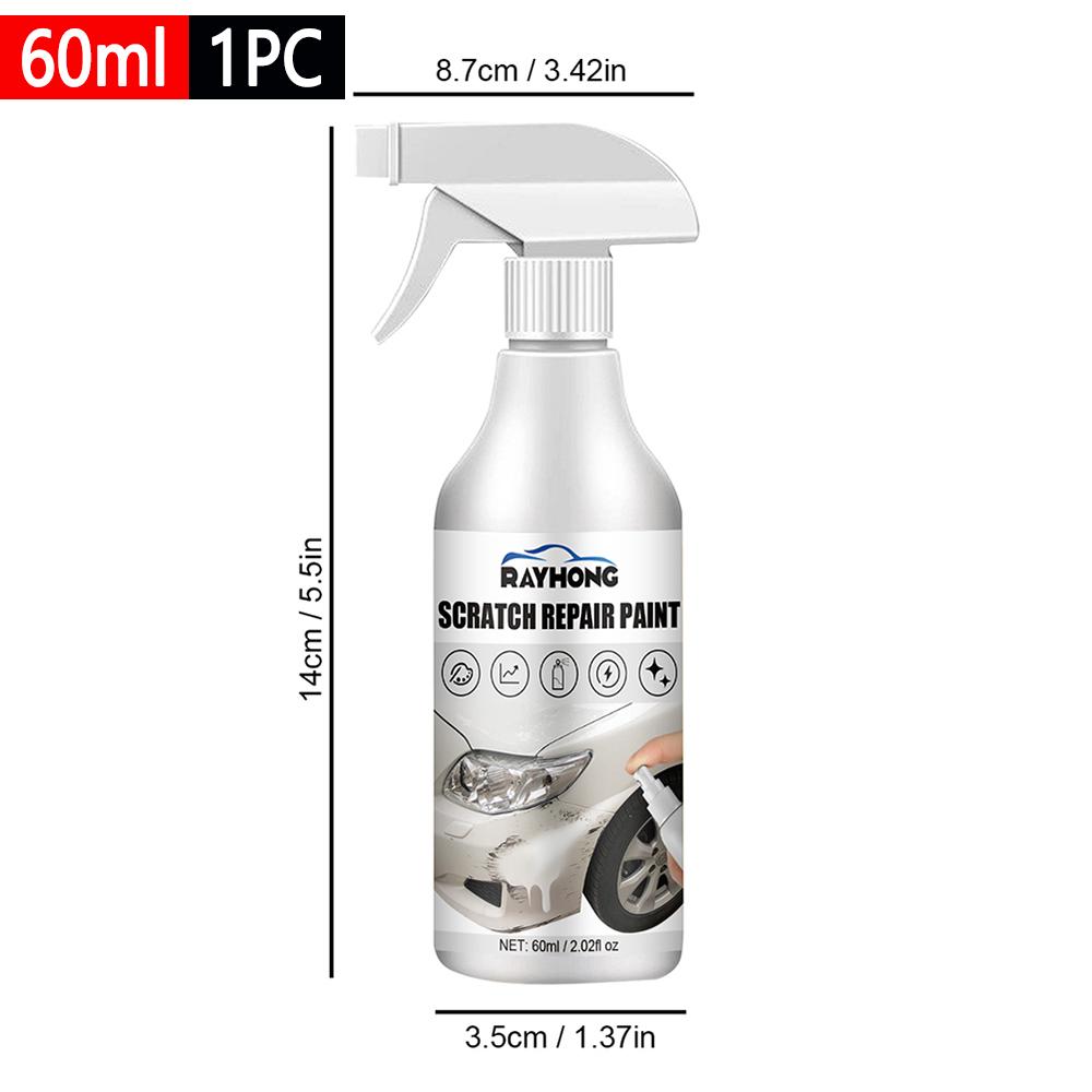 60ml Car Scratch Repair Spray Black/White Anti Scratch Coating Paint Care Agent Clean The Dirt Auto Scratch Removal Polishing