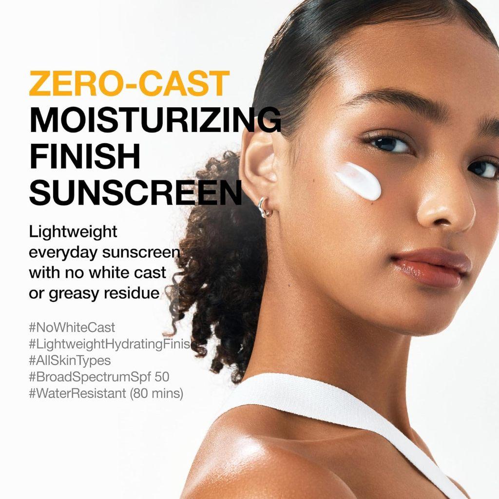 Anua Zero Cast Moisturizing Finish Sunscreen 50ml SPF50+ PA++++