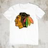 Logo Chicago Blackhawks Bílé Unisex Tričko Všechny Velikosti Pánské Tričko JJ5285