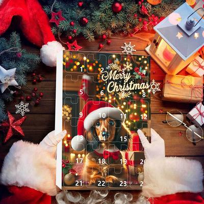 Dachshunds 24 Days Christmas Countdown Calendar With Funny Dachshunds Figure Christmas Ornaments Christmas Countdown Calendar