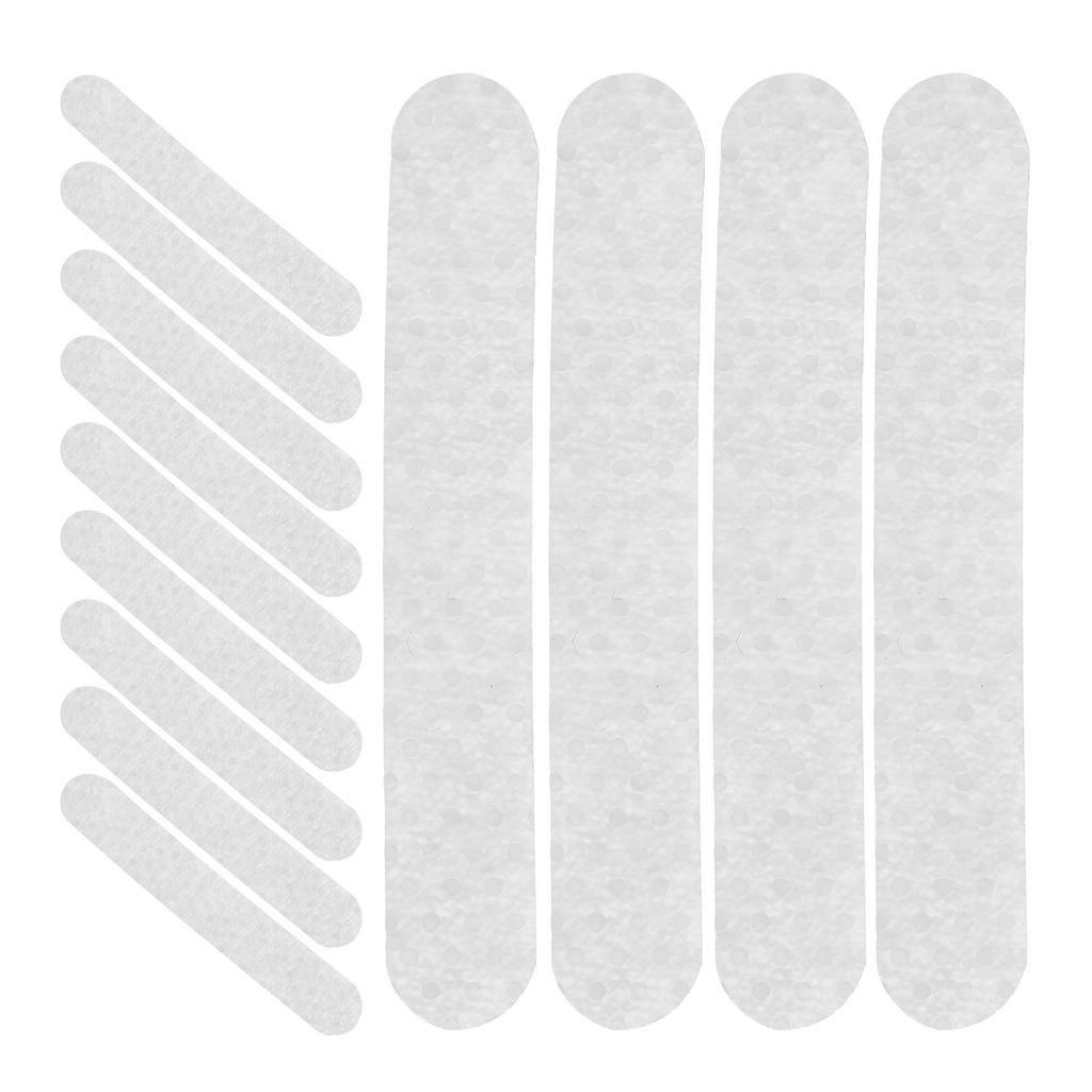 100Pcs Adhesive Silicone Hanger Strips Non-Slipping Hanger Grips for Plastic Wood Hangers Closet Accessories Clothing Organizer