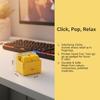 Fingertip Button Keyboard Games Keychain Plastic Cartoon Interactive Keychain Portable With Led Light Phone Stand Office