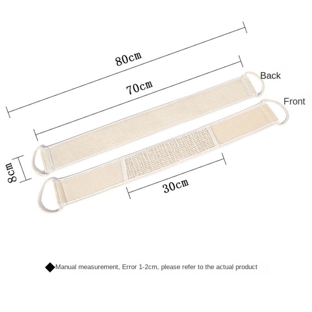Double Sided Exfoliating Shower Belt Terry Cloth Body Back Scrubber Loofah Back Strap  Shower Rub