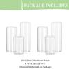 Clear Glass Cylinder Vase Glass Vases for Centerpieces, Modern Floating Candle Vases for Flowers, Hurricane Vase, Candle Holder