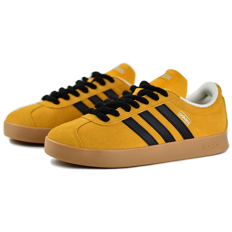 Adidas VL COURT 2.0 Slip Resistant Abrasion Resistant Low top Skateboard Shoes Unisex Brown JI0495(Team679-AD)