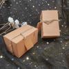 50pcs Kraft Paper Gift Boxes with Twine and Tag Mini Treat Boxes Party Favor Boxes Folden Storage Box Rectangular Box Wrapping Container Gift Box