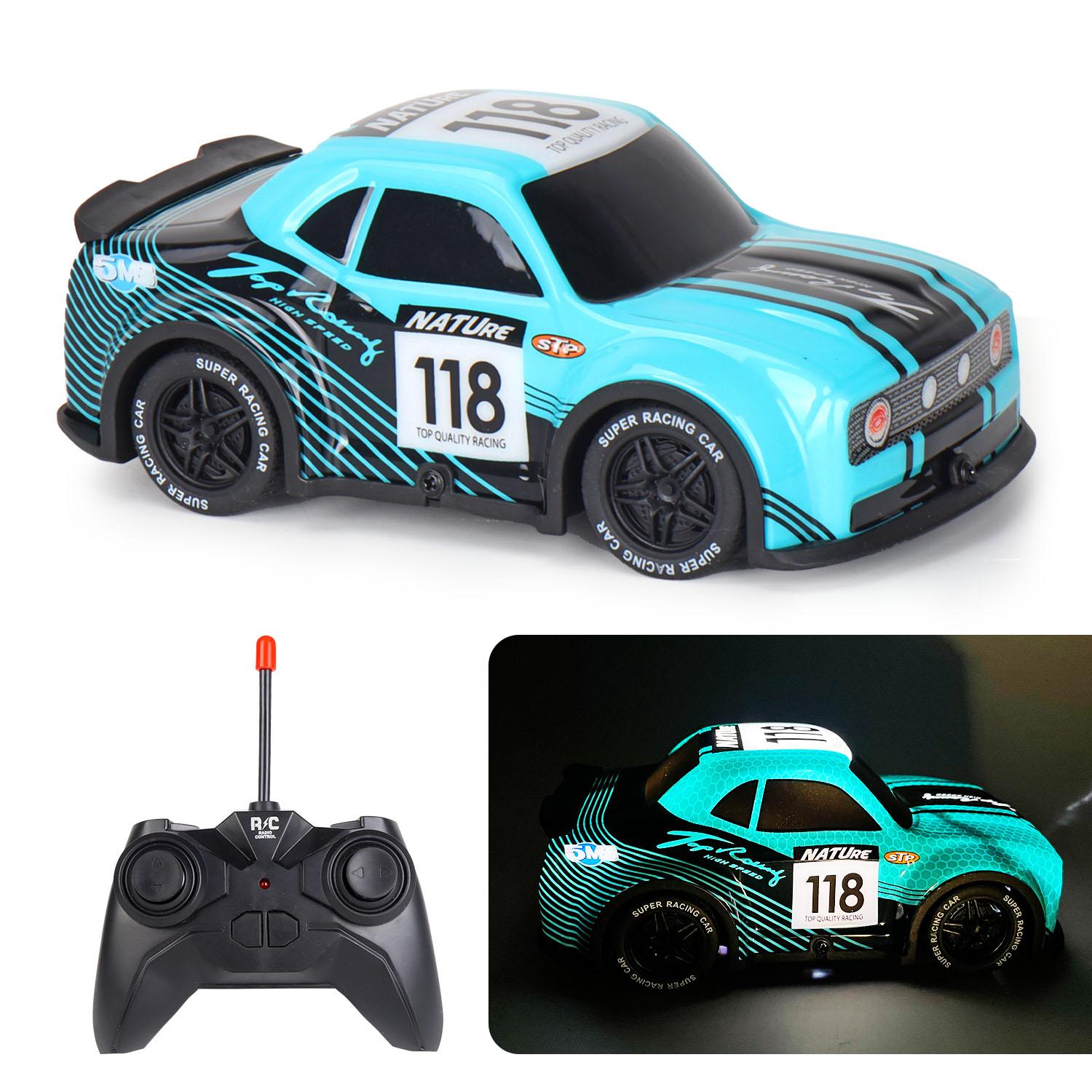 

Q242 1/24 2WD RC Racing Car Cool Light Remote Control Car Children Toy A