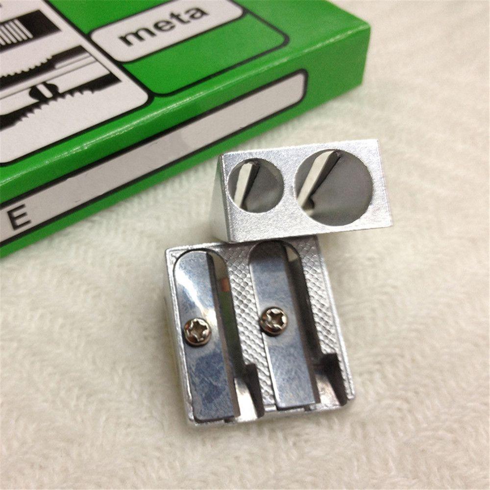 Bevelled Two Hole Pens Cutter Tool Pencil Sharpener Office Sharpener Double Hole Pencil Sharpener