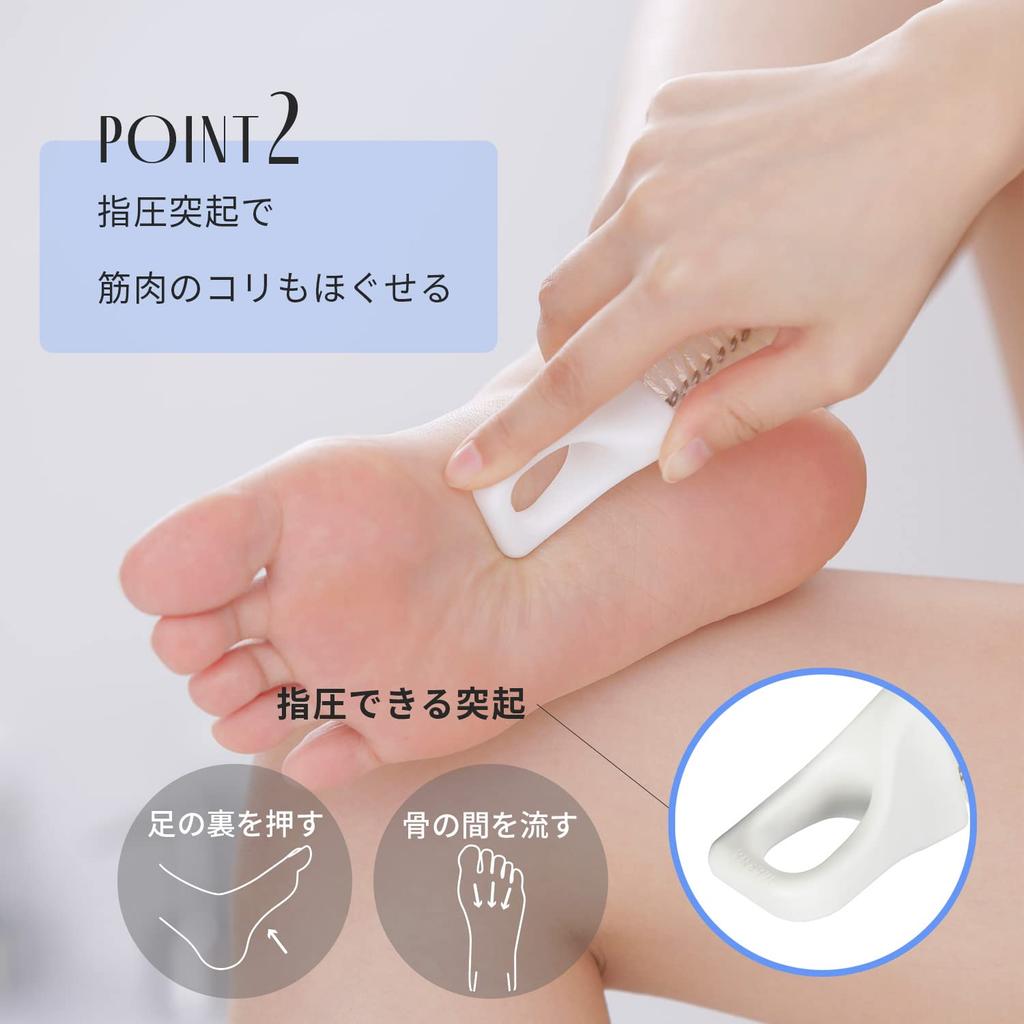 Marna Foot Refreshing Brush Washing Bath Foot Brush Foot Brush Care Toe Foot Brush White B705 (Sole Roughing/Foot Brush) (Exfoliating Washing)