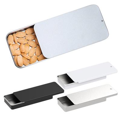 1/3Pcs Metal Storage Box Smooth Edge Burr Free Compact Design Portable Multipurpose Rectangular Empty Mini Metal Tin Box Container