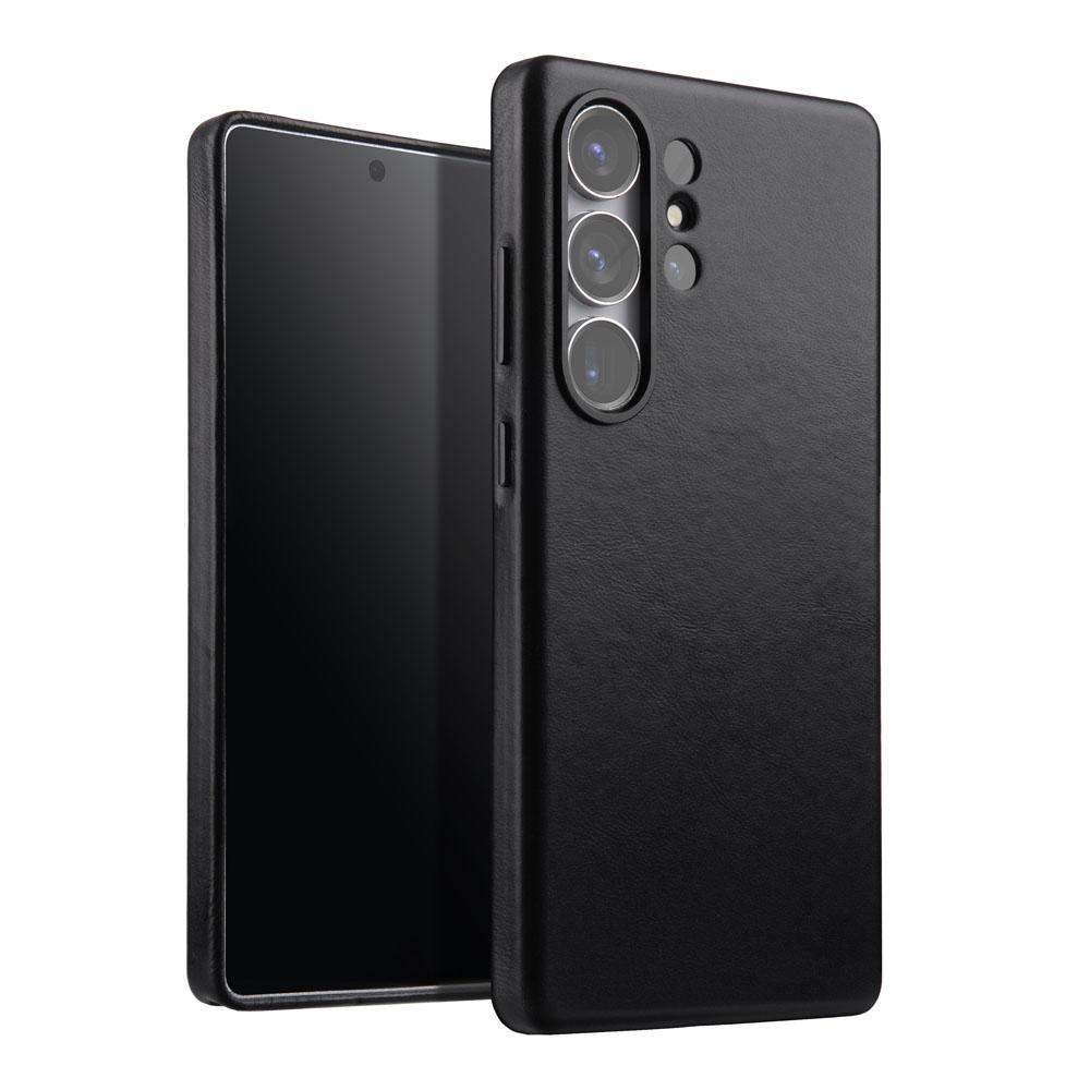 Melkco Magnetic Genuine Leather Independent Button Back Cover Mobile Phone Case Bag For Samsung Galaxy S25 Ultra Business Shell