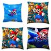 Super Mario Character Cushion Cover 177 Inch Zippered Pillow Case Soft Material Home Decor