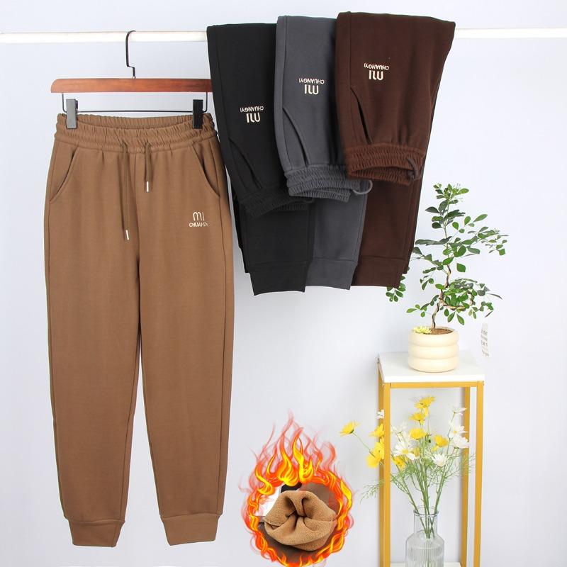 Harlan pants women's radish pants thin pants women's fleece sweatpants autumn and winter women's pants leggings windproof pants