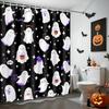 Halloween Shower Curtain For Bathroom Cute Funny Spooky Ghost Shower Curtain Waterproof Fabric Spooky Boo Ghost Decor Bath