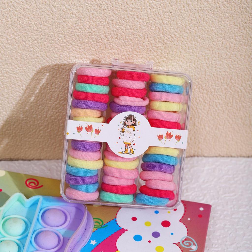 Large, high-elasticity hair ties for girls: gentle on hair, perfect for high ponytails, durable and ideal for students.
