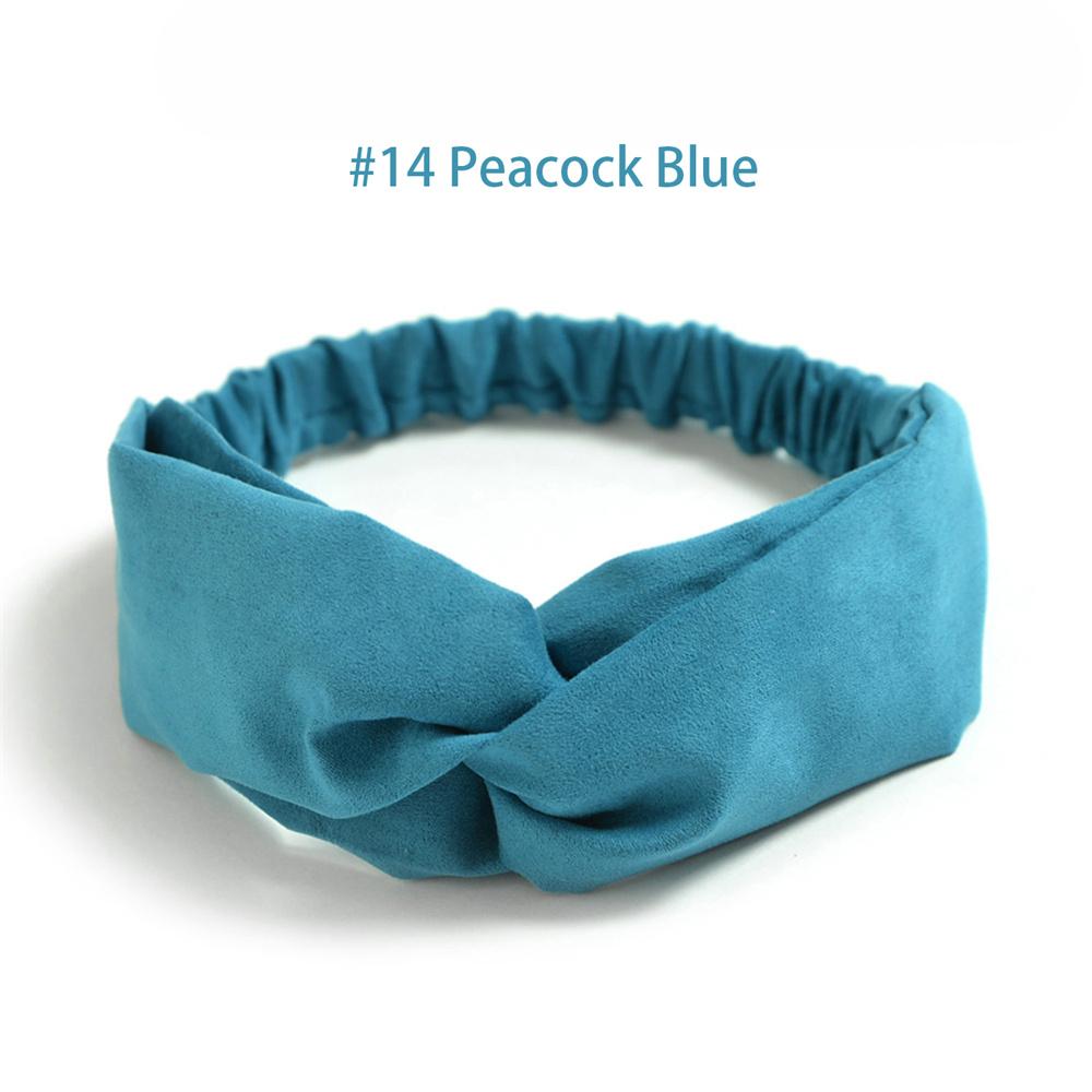 Fasce Elastiche Intrecciate per Donna Fasce per Capelli a Incrocio Copricapo Vintage in Scamosciato Fascia per Yoga Allenamento Accessori per Capelli Turban