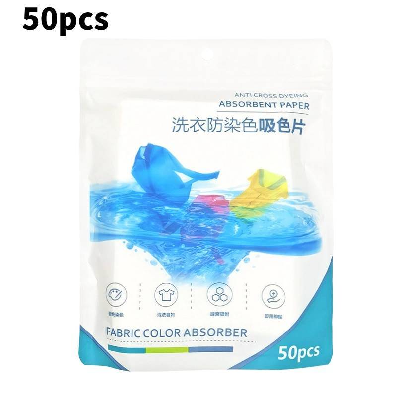 Dye Transfer Prevention Absorbing Sheet For Clothes Made With Pet And Es Fibers For Household Use