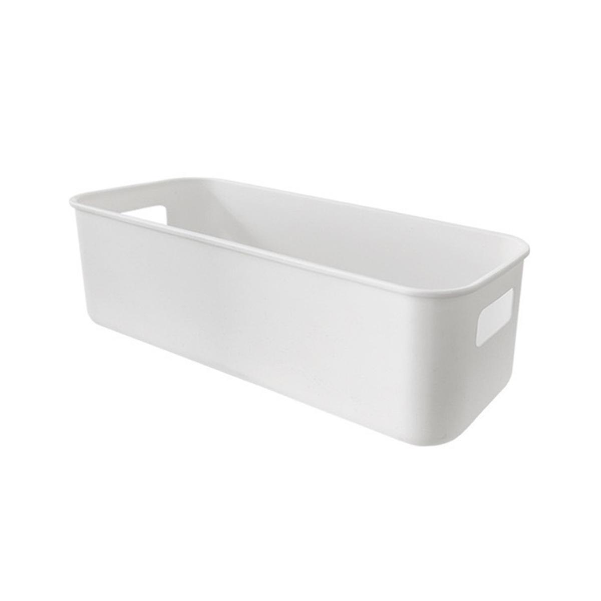 

Ящик для хранения с гладкими портативными краями, нескользящий дизайн, большая вместительная основа, универсальный пластиковый органайзер для хранения мелочей