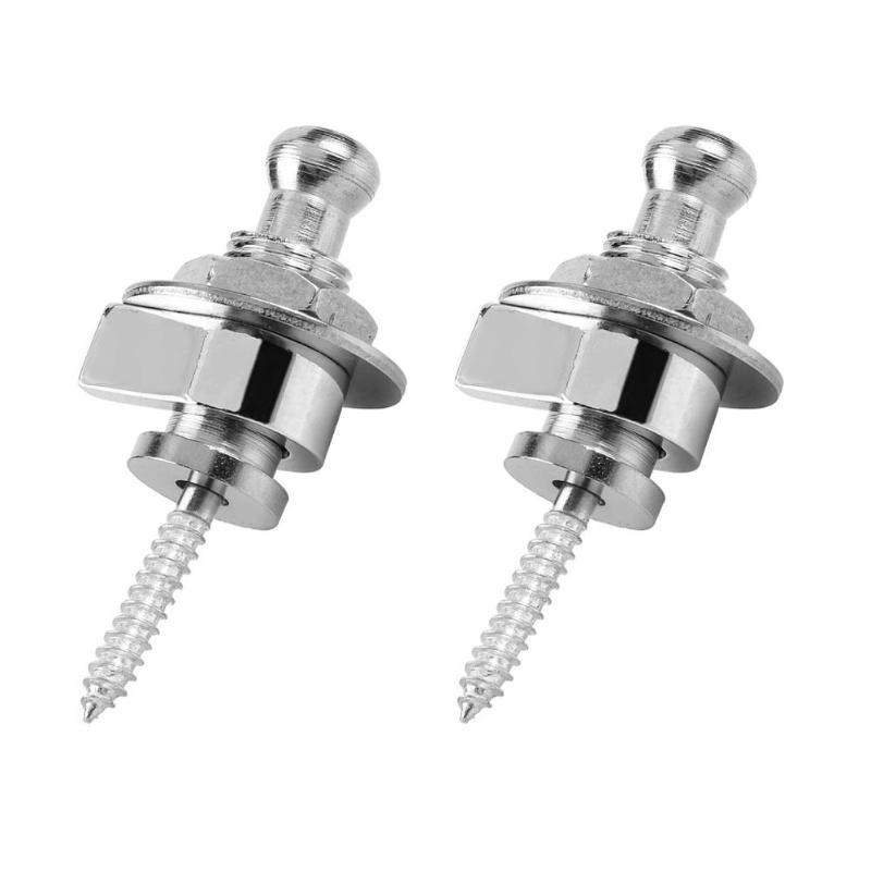 2pcs/set Guitar Strap Lock Strap lock Straplock Button for all Acoustic Electric Bass Guitar Strap 3 Colors Guitarra