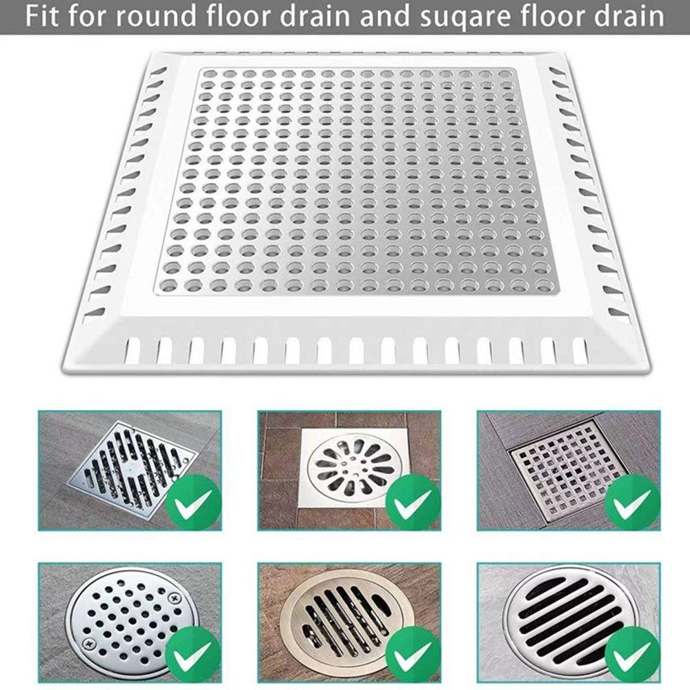 Shower Drain Cover Hair Catcher Drain Filter Bathroom Protector Stainless Steel Sink Strainer Drain Filter Bathtub Hair Catcher