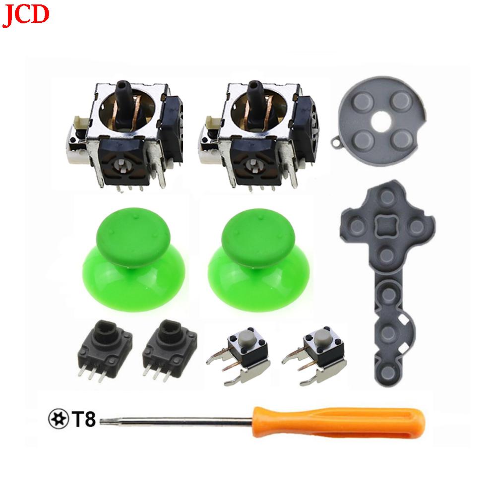 JCD 11 in 1 for Microsoft Xbox 360 Controller Analog Stick Sensor Potentiometers + Thumb Grips LT RT Trigger Switch Buttons