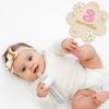 Baby Monats Meilenstein Karte Schild Holzblumenbrett mit 10 austauschbaren Zahlen für Neugeborenen Wachstums-Tracker Foto Requisite Babyparty Kinderzimmer Dekor