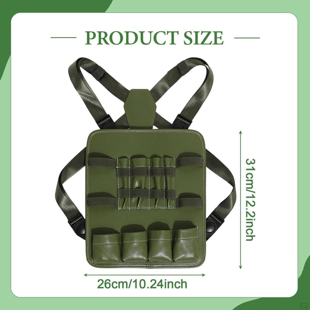 Haircut Tools Storage Chest Bag Adjustable PU Leather Organizer Rig