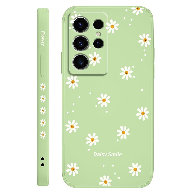 Smiling Daisy Phone Case For Samsung Galaxy S25 S24 S23 S22 S21 S20 S10 S10E Ultra Plus FE Note 20 Ultra Plus Cover