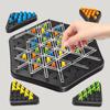 Chain Triangle Chess Game Geometric Chess Board Game Funny Family Party Triggle Rubber Band Game Parent-child Interactive Games