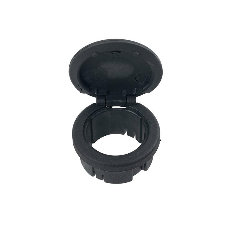 Car Cigarette Lighter Socket Cap Cover Dustproof ABS Car Power Outlet Trim Ring Lid Replacement Fit for 2015-2017 Ford Mustang