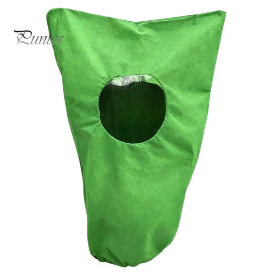 Snow Proof Tree Cover for Winter Plant with Clear Window Freeze Protection, Reusable Drawstring Protection Bag Cover, Frost Blankets Zipper