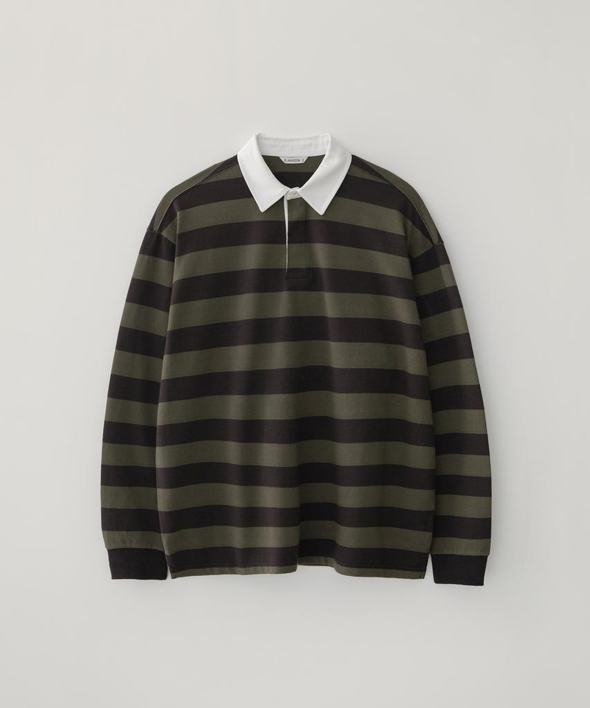 BLANKROOM Rugby Tee_Olive / Brown