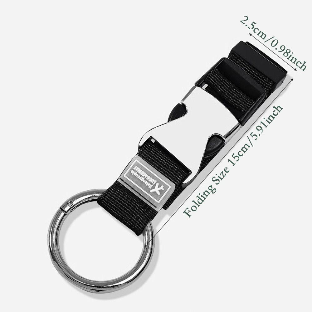 Jacket Gripper Handbag Clip Luggage Strap Add Bag Gripper Round Carabiner Trunk Holder Keychain Suitcases Belt Outdoor